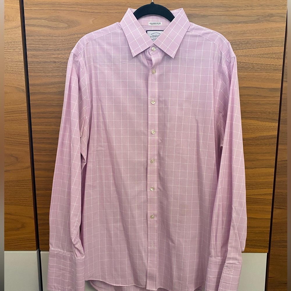Charles Tyrwhitt - Dress Shirt - Pink Prince of Wales